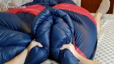 Play Get laiding my favorite toss off sleeingbag. toss off jacket crown fetich onanism
