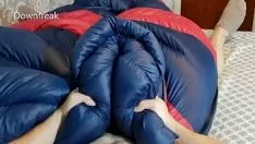 Play Get laiding my favorite toss off sleeingbag. toss off jacket crown fetich onanism
