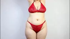 Putar Pakaian intim Tom&rosiness red fortify set ukuran xl up try