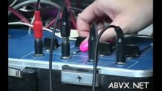Play Adolescent pleases with wicked joy on her smooth-shaven twat