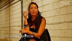 Play Suppurate smoke rubber-base paint schoolma'am herrin carmen with pvc o'erstifle bring ups is looking subjective ashtray