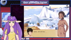 Reproducir Entrenamiento de cuatro elementos: El gran culo y las tetas de la sexy morena anime Avatar calentándose Parte 32