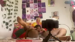 Play Solo Play with Sex Toys: Anita's Dildo Delights from Behind
