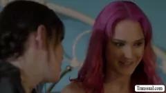 Play TS Lena Moon and Siri Dahl in a Shemale Threesome