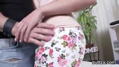Play Exciting tight nymphomaniac gets her scrumptious kitty-cat and moderate anus thumpd